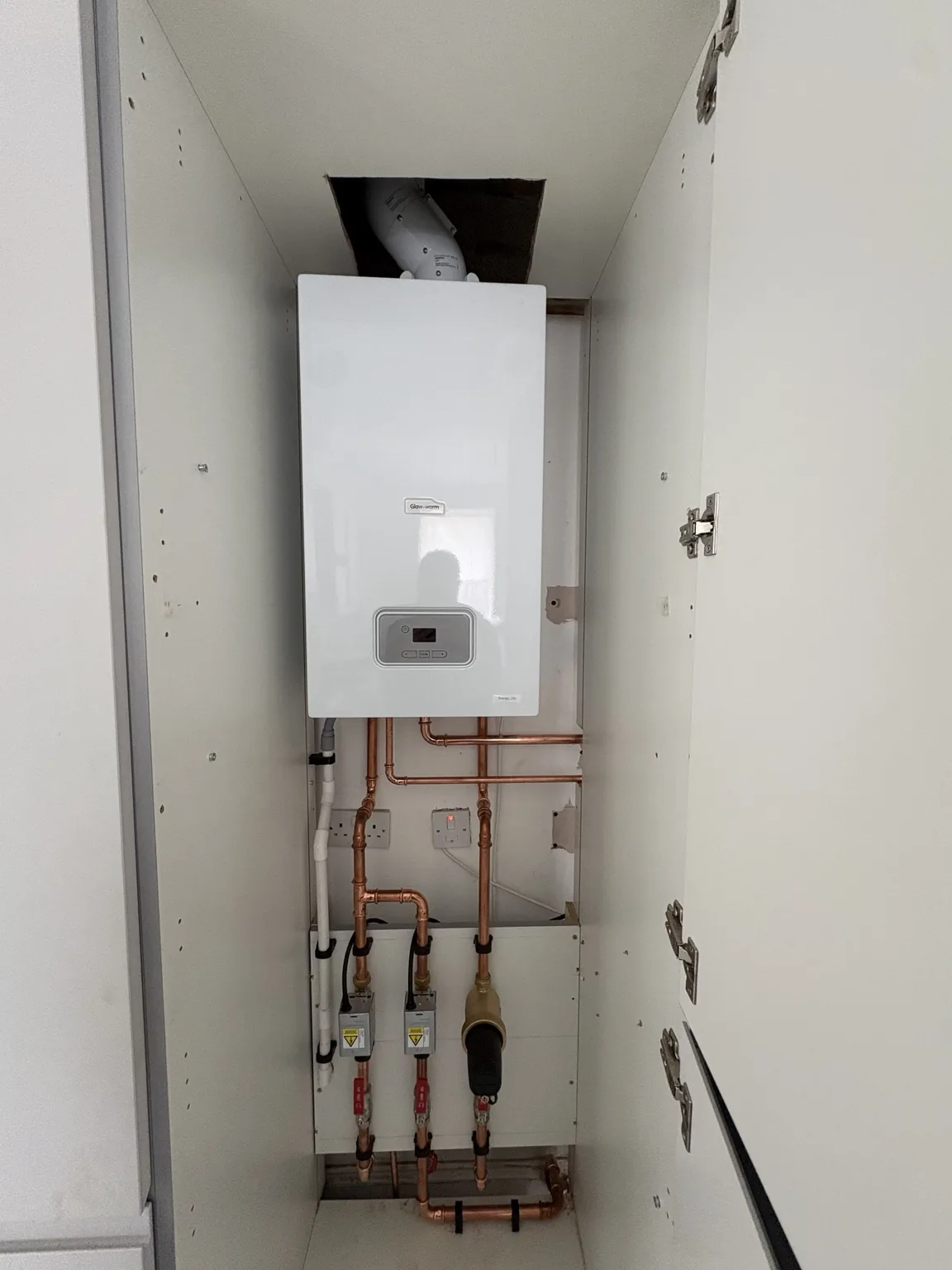 Vaillant boiler and copper pipework installed by Medway Heating & Plumbing